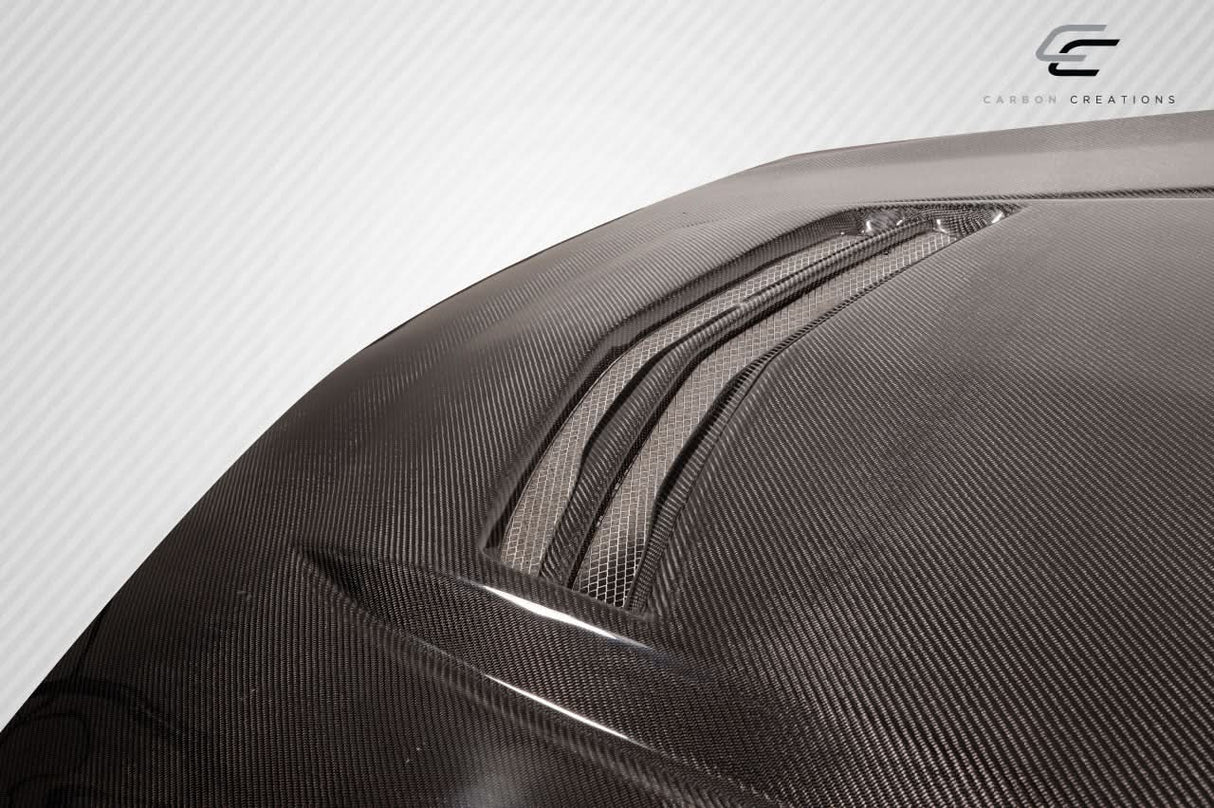 2012-2019 Cadillac ATS V Look Hood - 1 Piece - Carbon Fiber