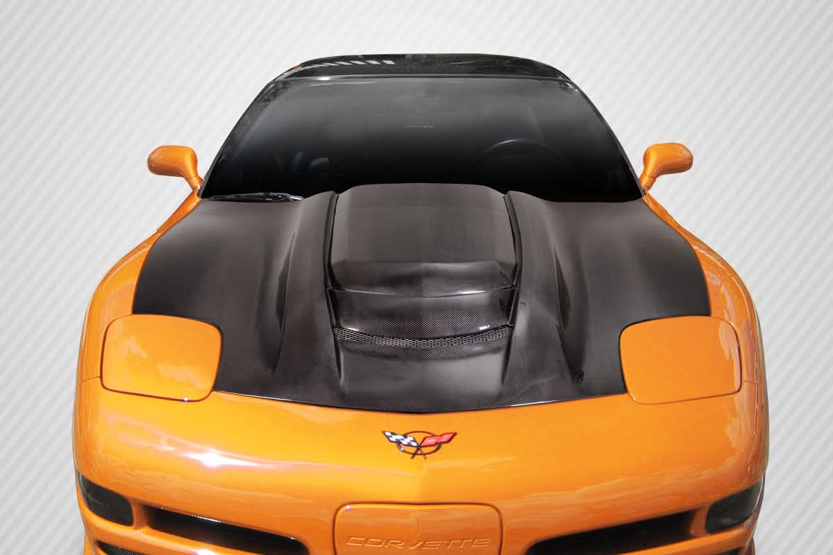 1997-2004 Chevrolet Corvette C5 ZR1 V2 Style Hood - Carbon Fiber