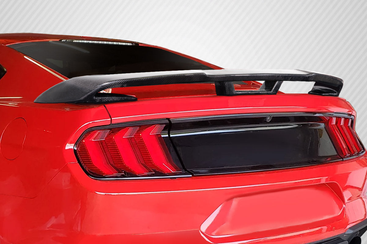2015-2023 Ford Mustang PP1 Look Rear Wing Spoiler - Carbon Fiber