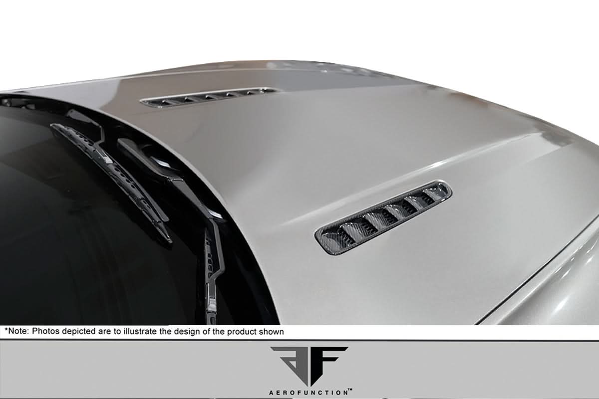 2006-2017 Aston Martin Vantage AF-1 Style Hood Vents - Carbon Fiber