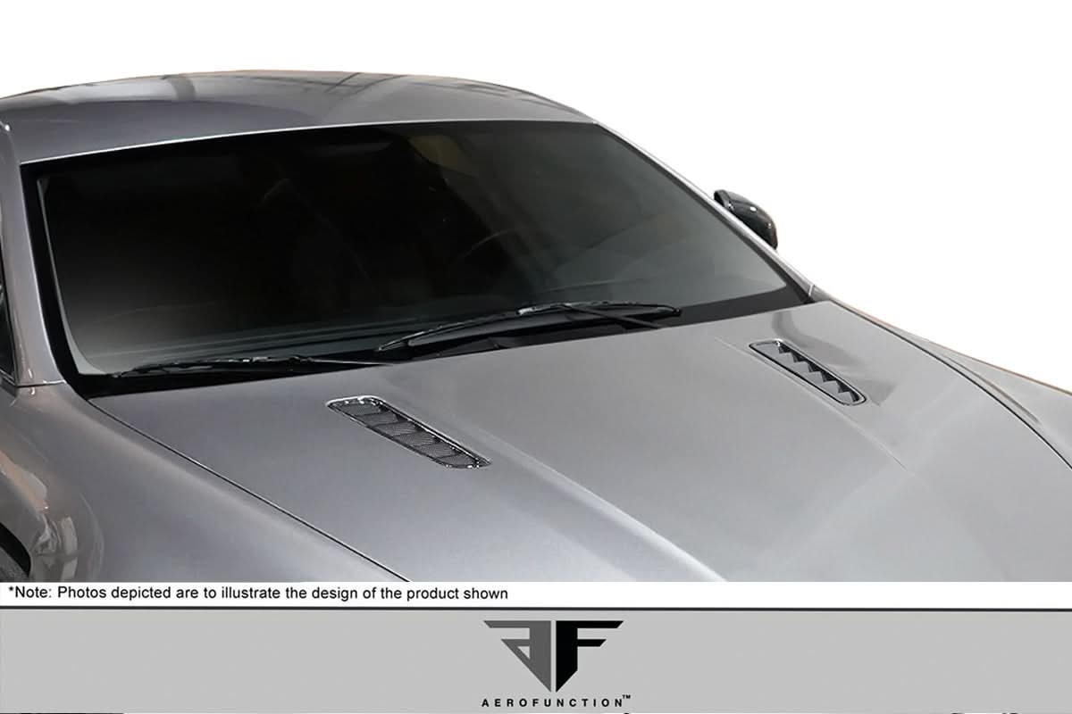 2006-2017 Aston Martin Vantage AF-1 Style Hood Vents - Carbon Fiber