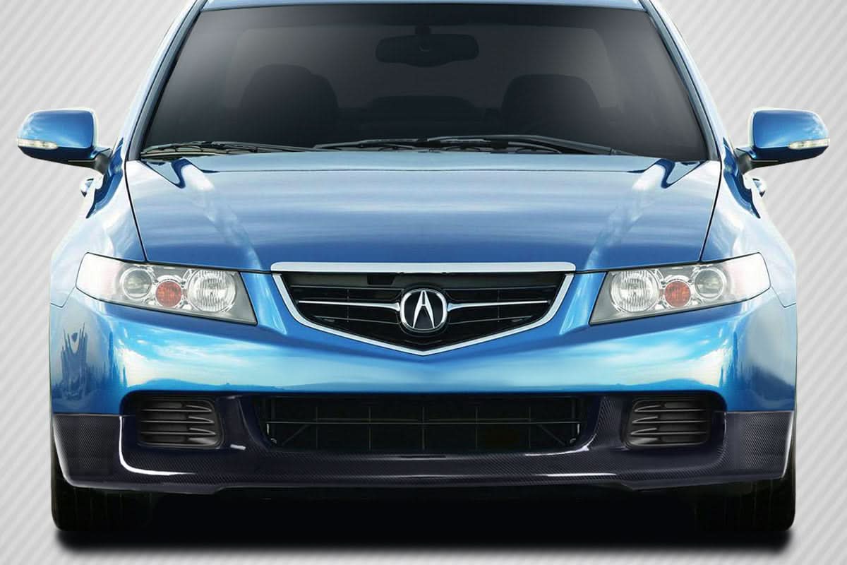 2004-2005 Acura TSX J-Spec Style Front Lip Under Spoiler - Carbon Fiber