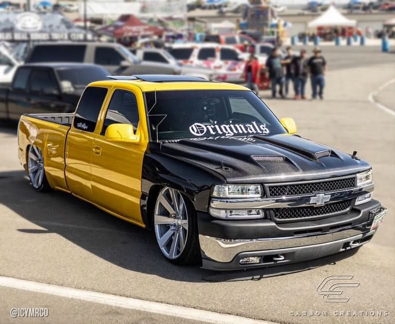 1999-2002 Chevrolet Silverado 2000-2006 Tahoe Suburban Dual Ram Air Hood