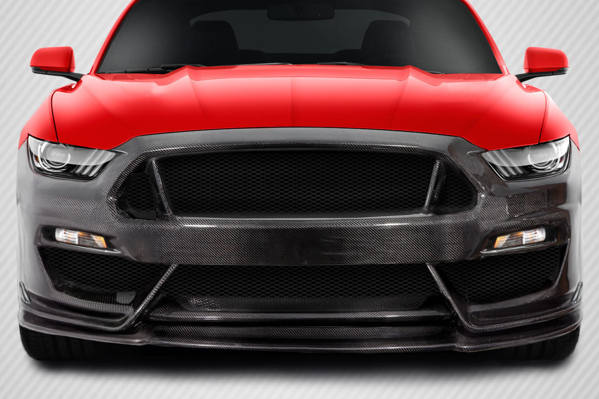 2015-2017 Ford Mustang GT350 Look Front Bumper - Carbon Fiber