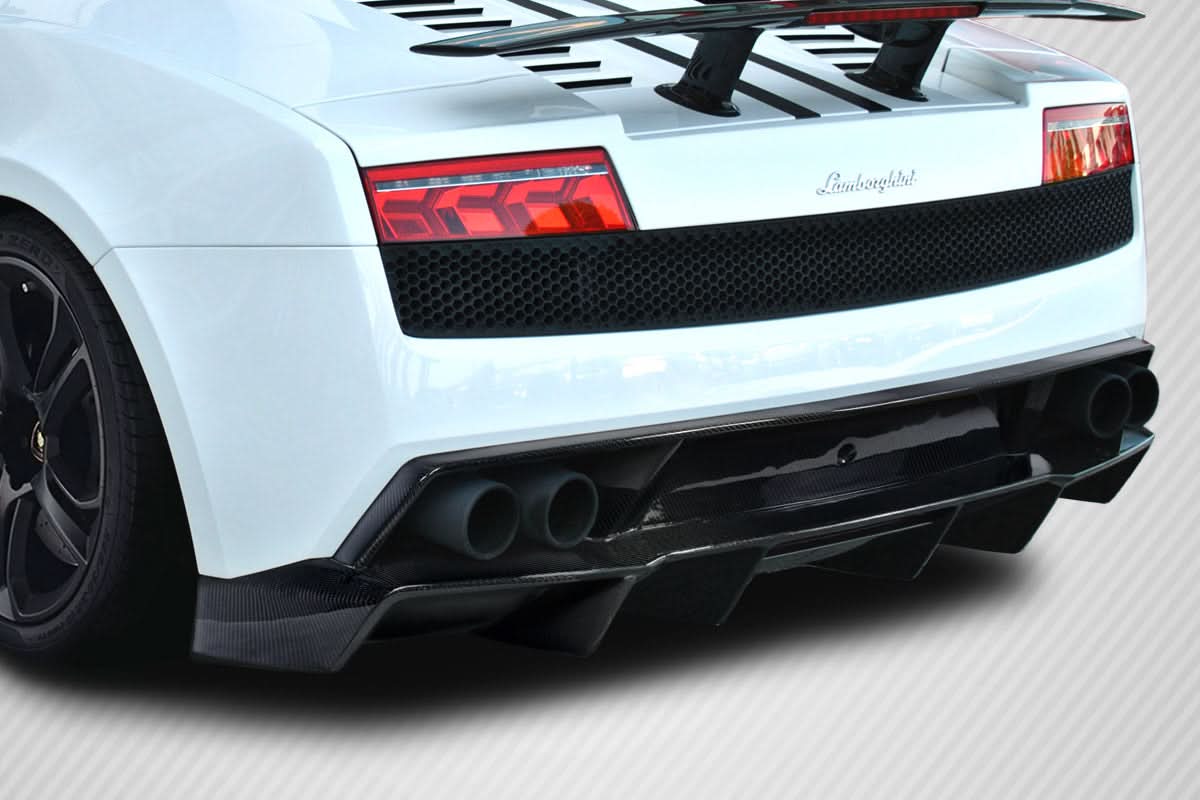 2009-2013 Lamborghini Gallardo LP560 LP570 Look Rear Diffuser - Carbon Fiber