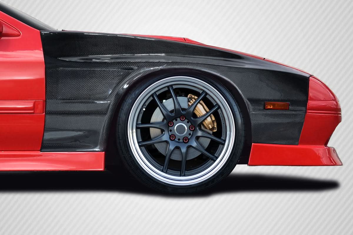 1986-1991 Mazda RX-7 M-1 Sport Style Front Fenders - Carbon Fiber