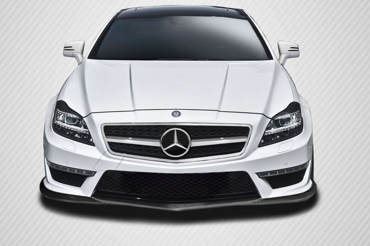 2012-2014 Mercedes CLS63 L-Sport Style Front Lip Spoiler - Carbon