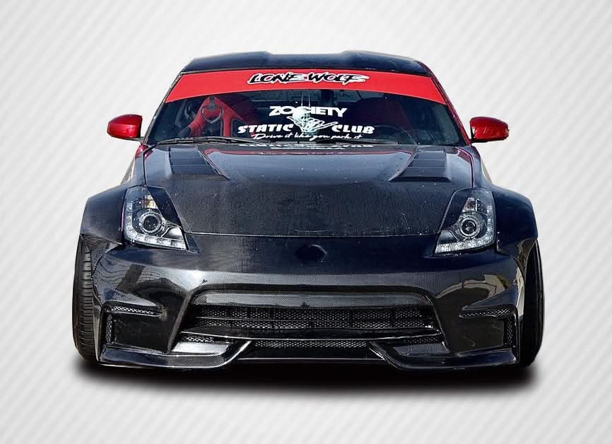 2003-2008 Nissan 350Z N4 Style Front Bumper Cover - Carbon Fiber