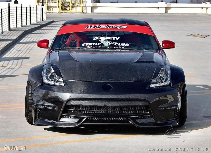 2003-2008 Nissan 350Z N4 Style Front Bumper Cover - Carbon Fiber