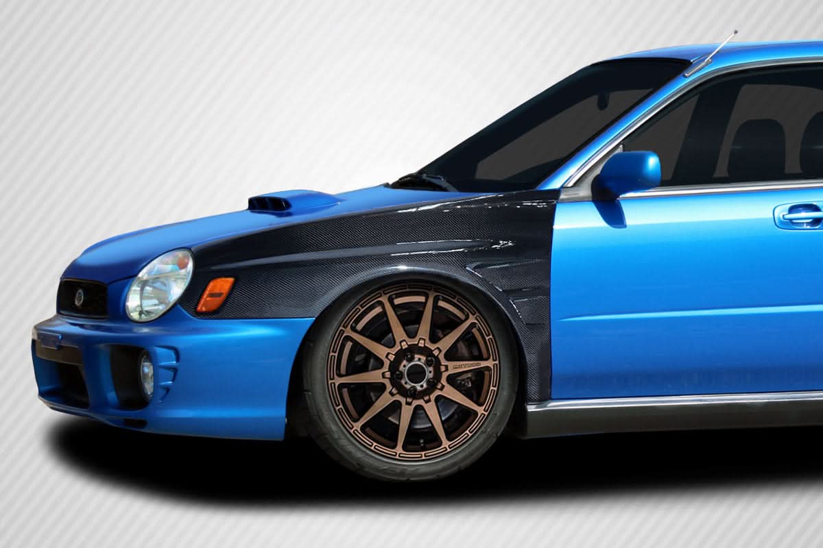 2002-2003 Subaru Impreza WRX STI GT Concept Style Fenders - Carbon