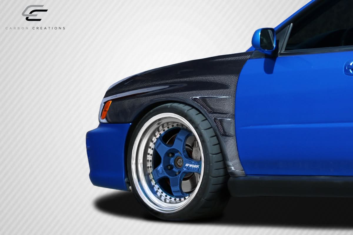 2002-2003 Subaru Impreza WRX STI GT Concept Style Fenders - Carbon