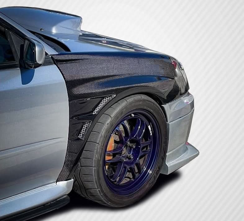 2004-2005 Subaru Impreza WRX STI GT Concept Style Fenders - Carbon Fiber