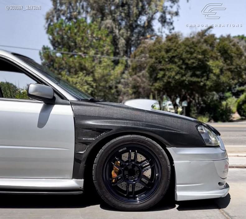2004-2005 Subaru Impreza WRX STI GT Concept Style Fenders - Carbon Fiber