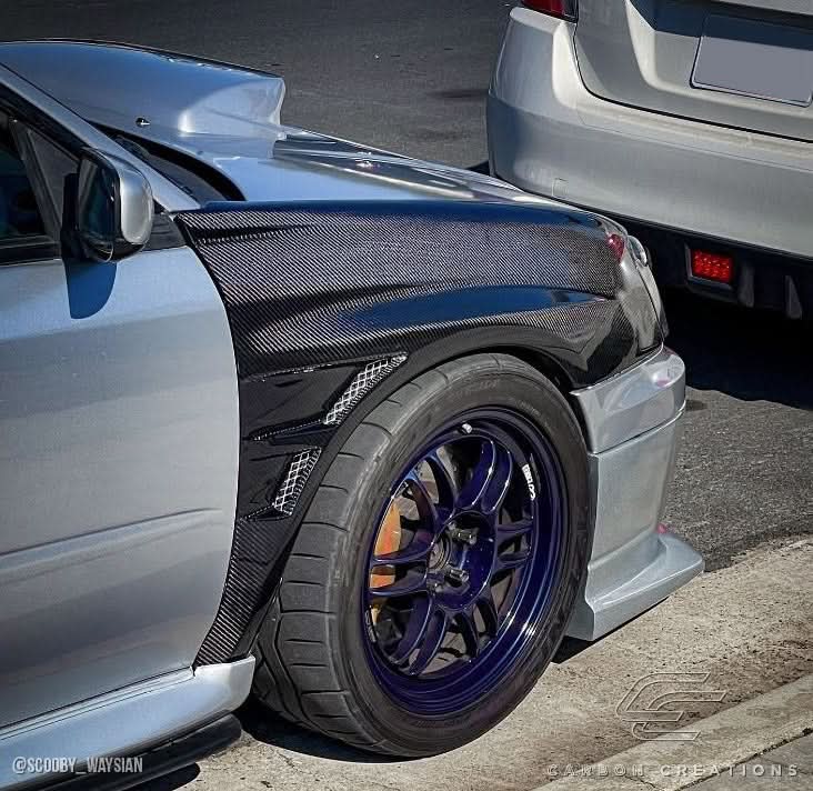 2004-2005 Subaru Impreza WRX STI GT Concept Style Fenders - Carbon Fiber