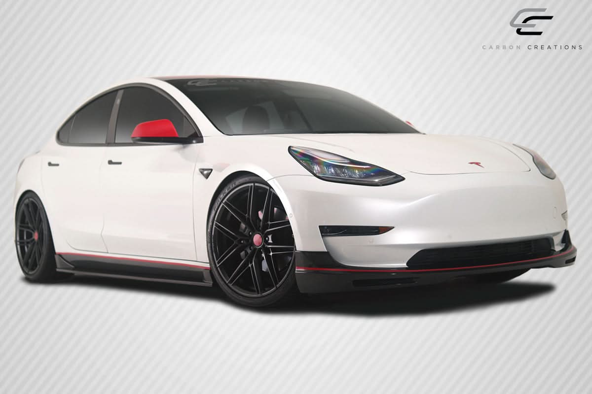 2017-2023 Tesla Model 3 GT Concept Style Front Lip - Carbon Fiber
