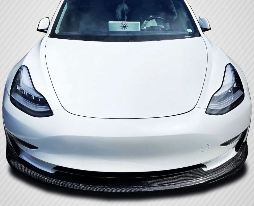 2017-2023 Tesla Model 3 GT Concept Style Front Lip - Carbon Fiber