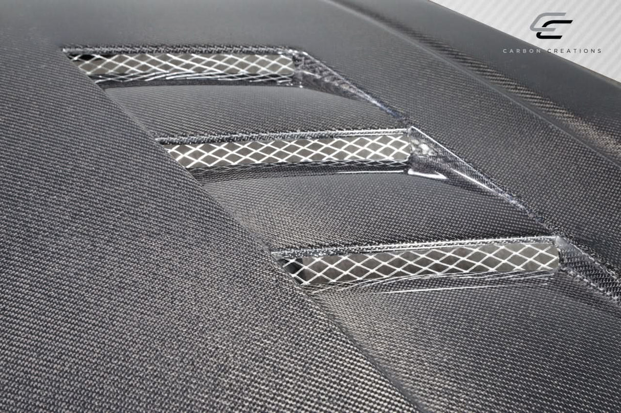 2008-2012 Honda Accord TS-1 Style Hood - Carbon Fiber