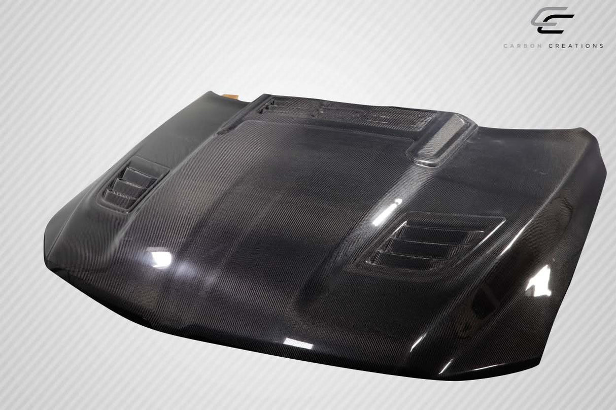 2019-2025 Dodge Ram Rebel Look Hood - Carbon Fiber