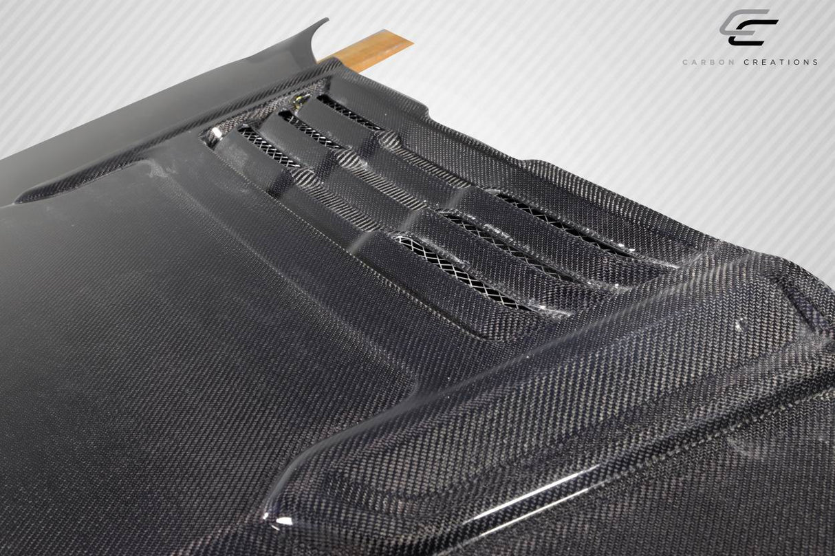 2019-2023 Dodge Ram Carbon Creations Rebel Mopar Look Hood - 1 Piece