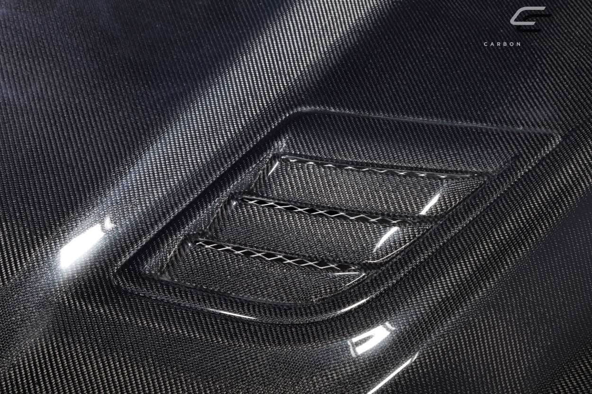 2019-2025 Dodge Ram Rebel Look Hood - Carbon Fiber