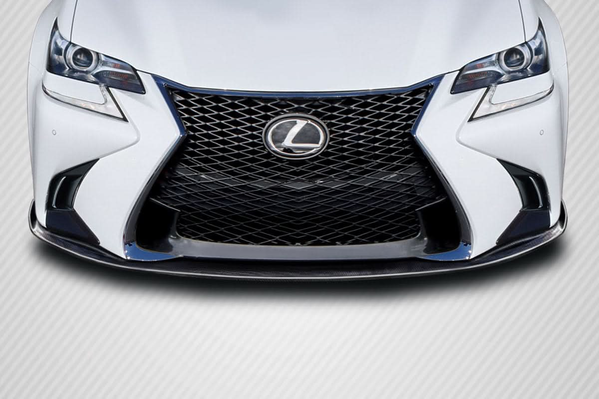 2016-2020 Lexus GS Lexion Style Front Lip Spoiler - Carbon Fiber