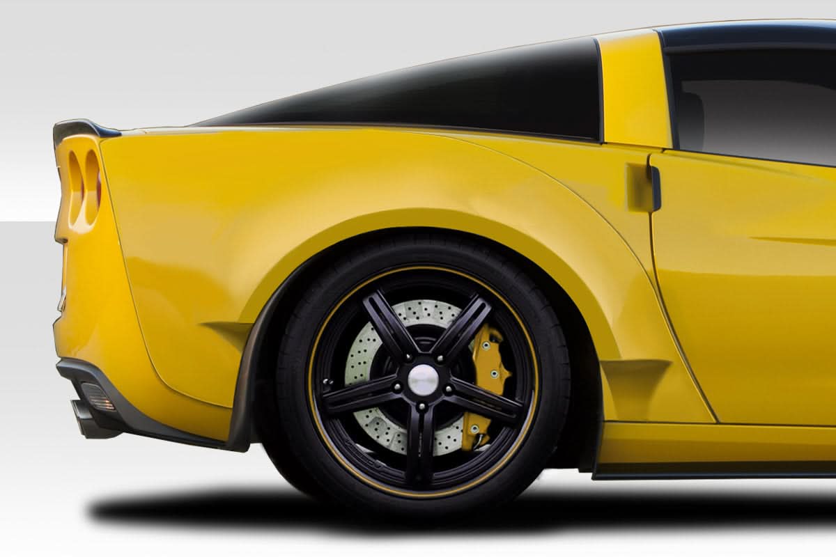 2005-2013 Chevrolet Corvette C6 D Sport Style Rear Fender Flares - FRP