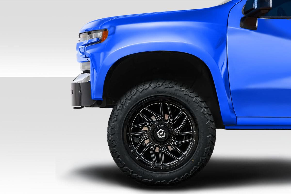 2019-2025 Chevrolet Silverado 3.5" Bulge Style Front Fenders - FRP