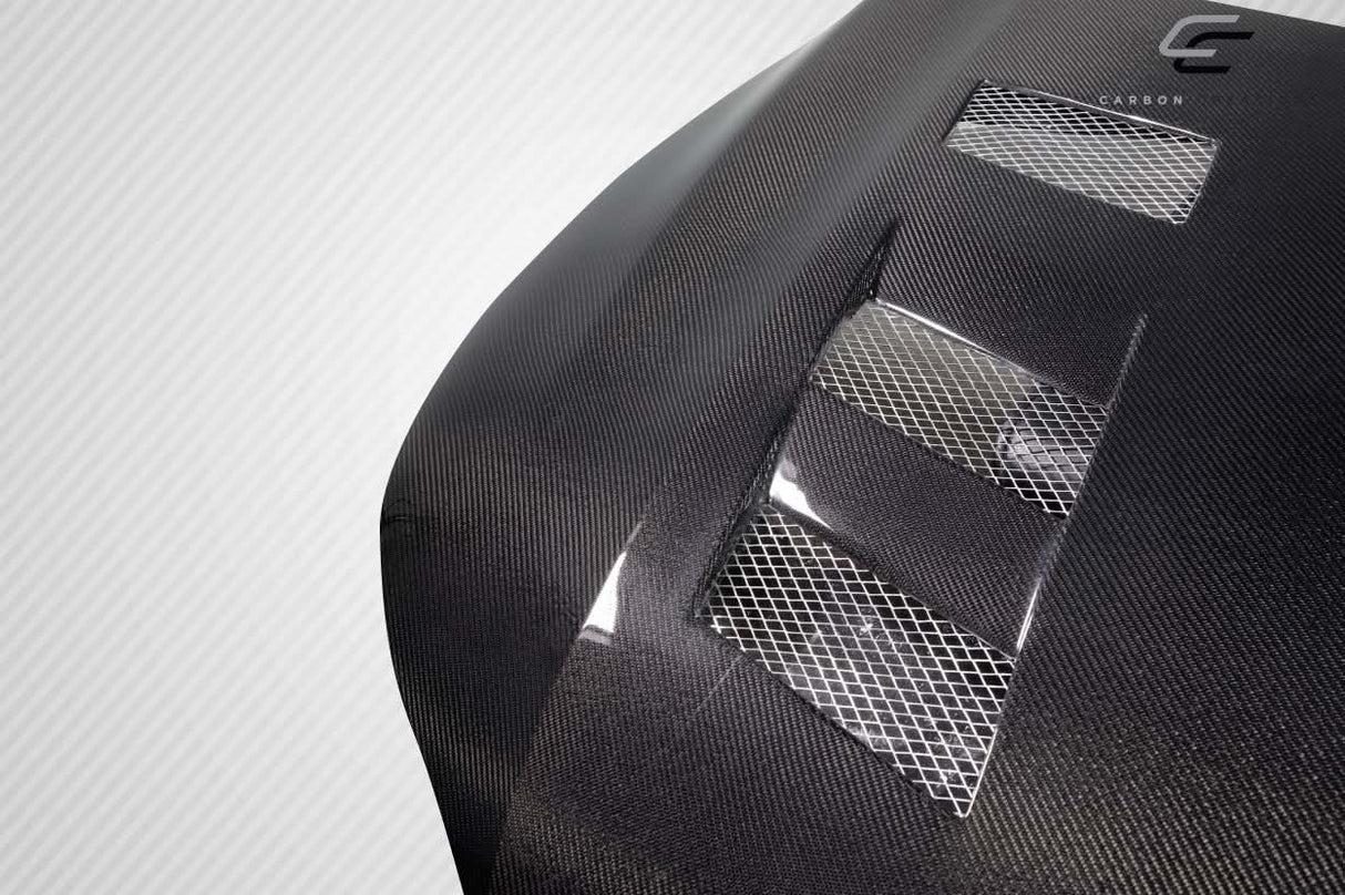 2013-2015 Honda Accord AM-S Style Hood - Carbon Fiber