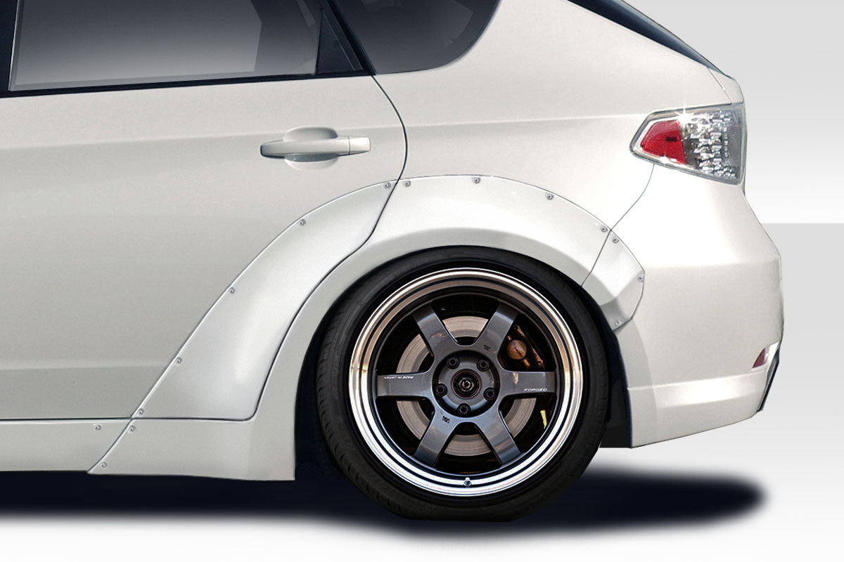 2008-2011 Subaru Impreza MSR Style Rear Fender Flares - 6 Piece - FRP