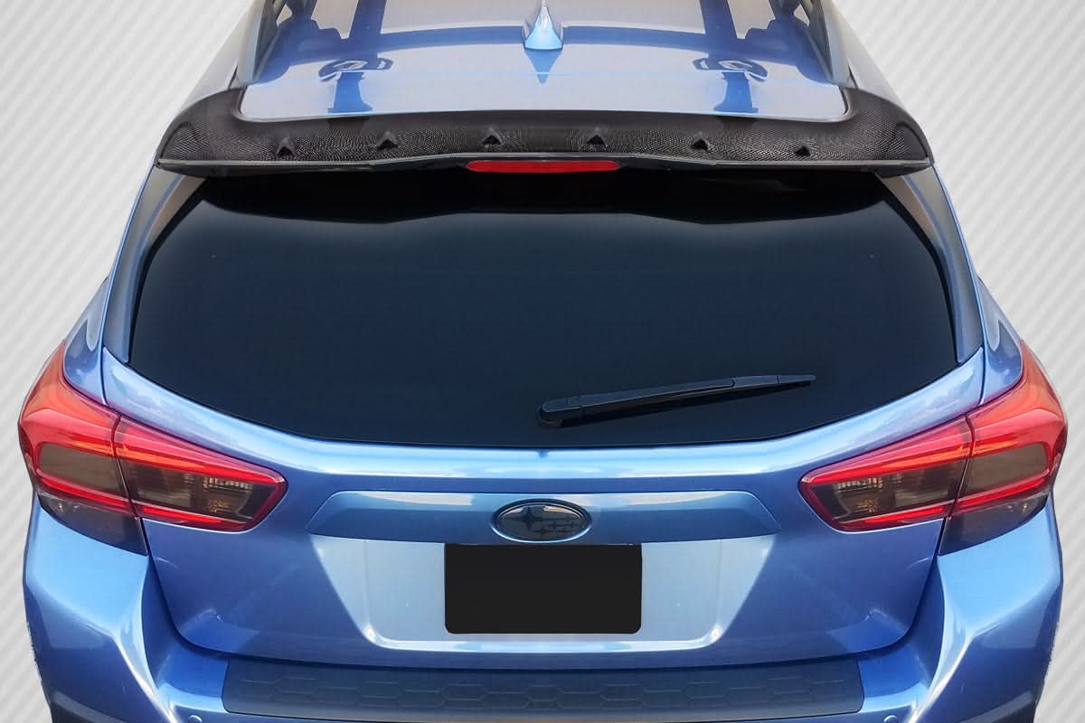 2018-2023 Subaru Crosstrek STI Look Rear Wing Spoiler - Carbon Fiber