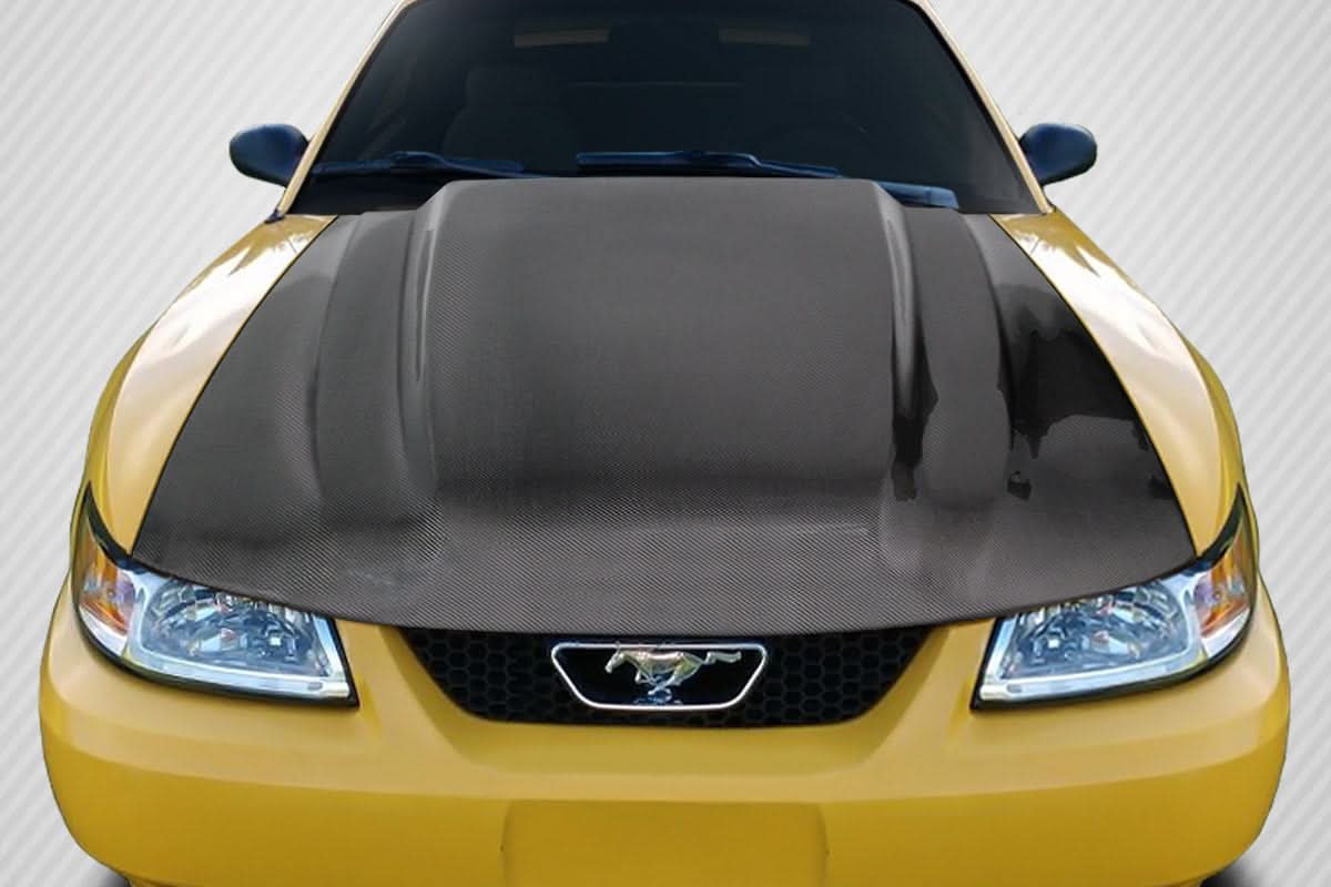 1999-2004 Ford Mustang Cowl Hood - Carbon Fiber