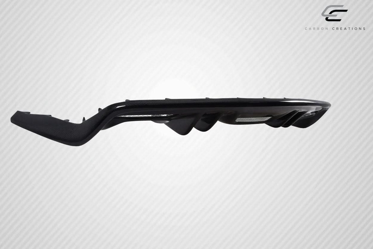 2015-2017 Ford Mustang KT Style Rear Diffuser - Carbon Fiber