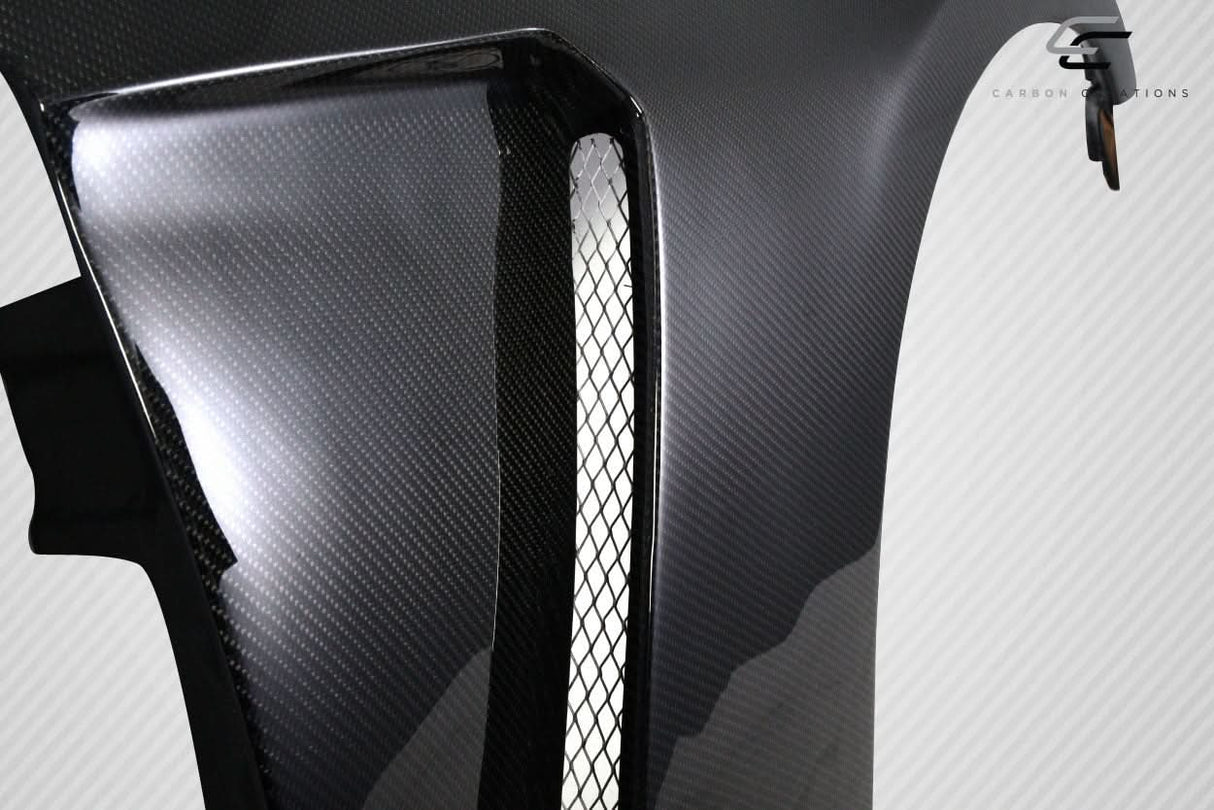 2010-2014 Ford Mustang GT350 V2 Look Front Fenders - Carbon Fiber