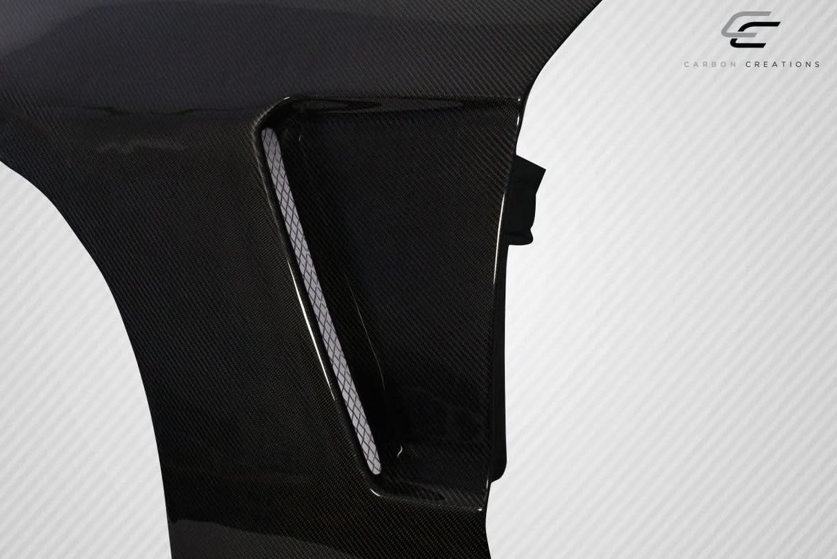 2010-2014 Ford Mustang GT350 V2 Look Front Fenders - Carbon Fiber