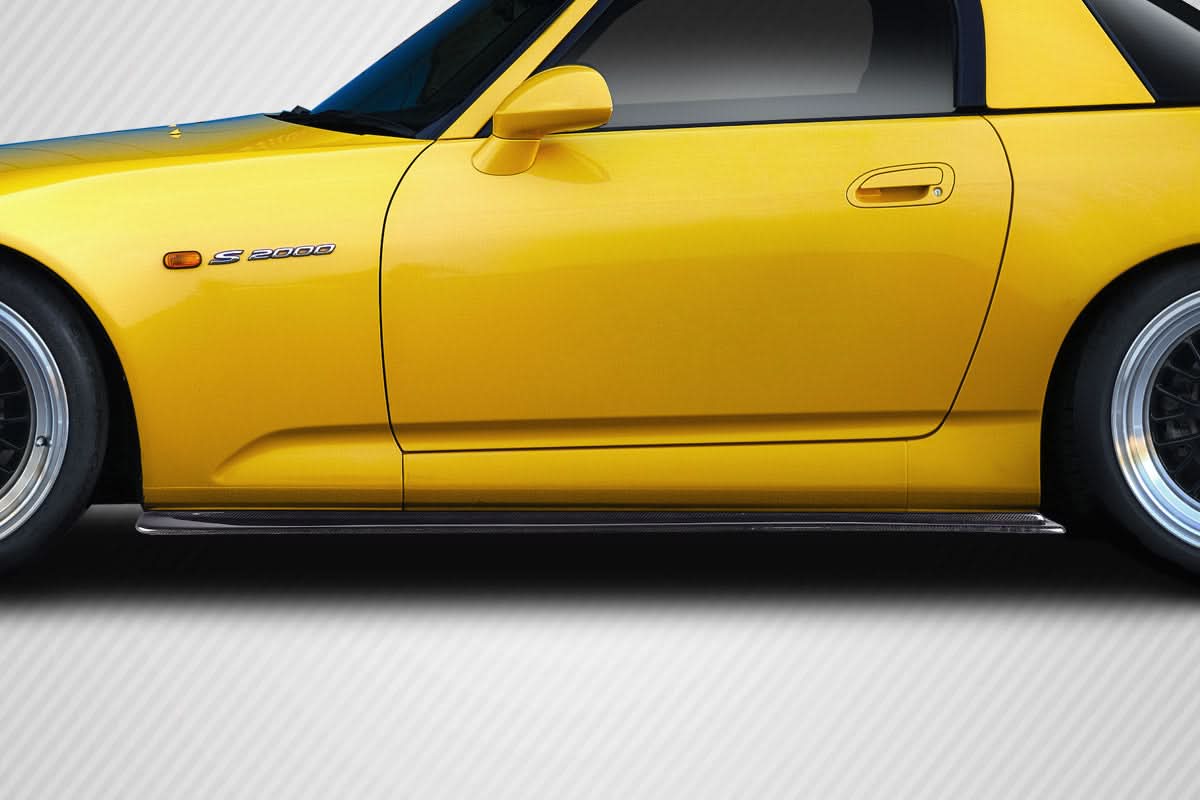 2000-2009 Honda S2000 A-Sport Style Side Skirt Splitters - Carbon Fiber