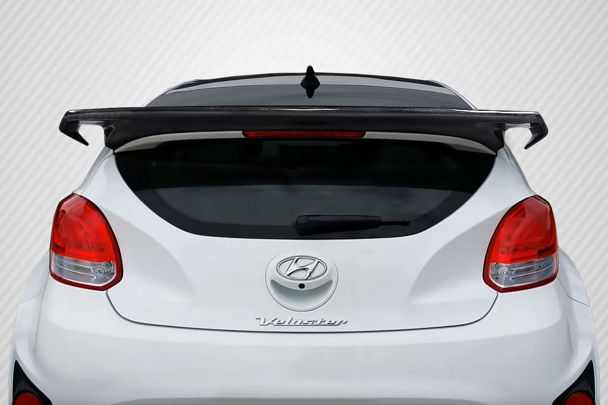 2012-2017 Hyundai Veloster Turbo Sequential Style Rear Wing Spoiler - Carbon Fiber