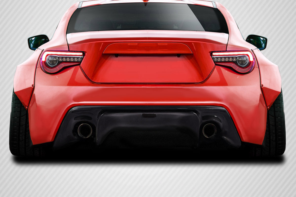 2013-2020 Toyota 86 GT500 V3 Style Rear Diffuser - Carbon Fiber