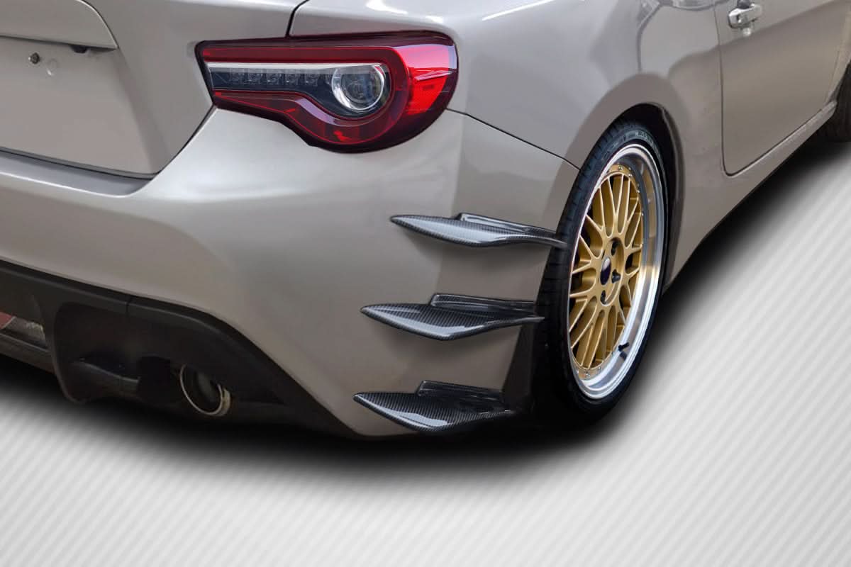 2013-2020 Scion FR-S Toyota 86 Subaru BRZ GT500 Style V3 Rear Canards