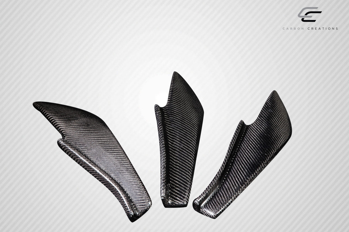 2013-2020 Scion FR-S Toyota 86 Subaru BRZ Carbon Creations GT500 V3 Rear Bumper Canards - 6 Piece