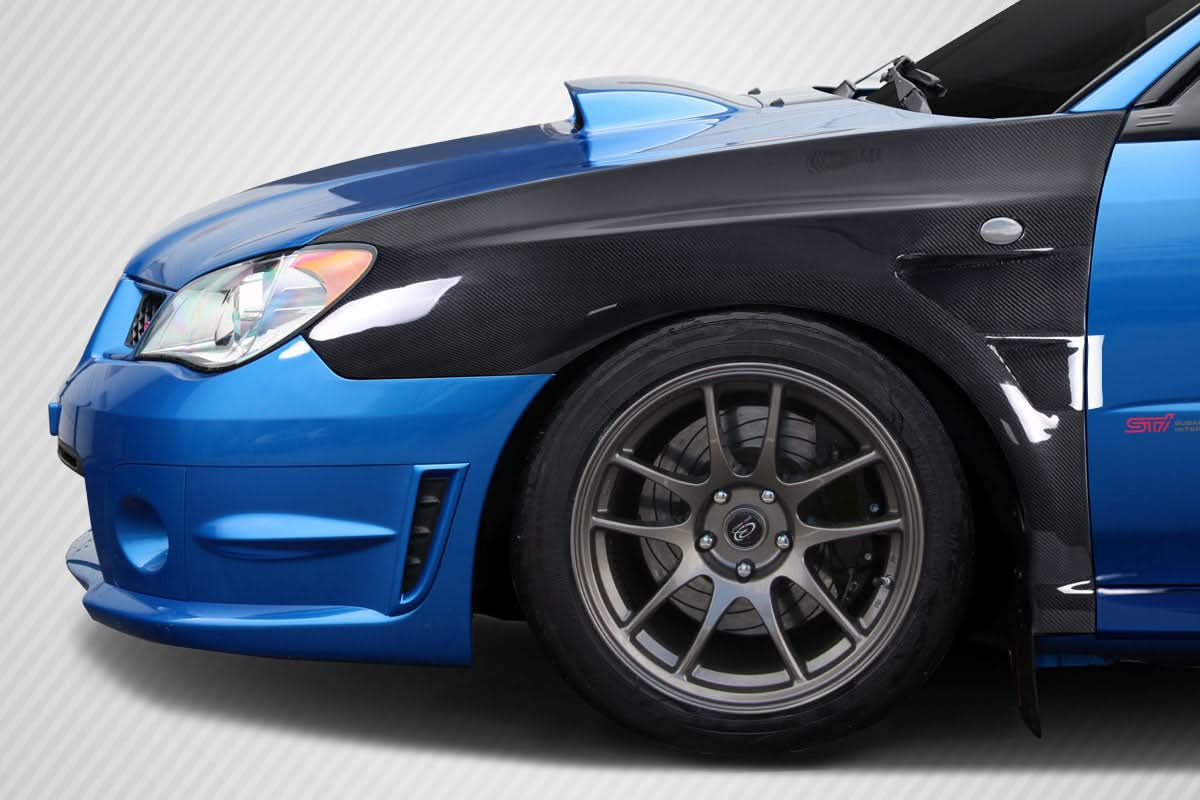 2006-2007 Subaru Impreza WRX STI C Speed Style Front Fenders - Carbon