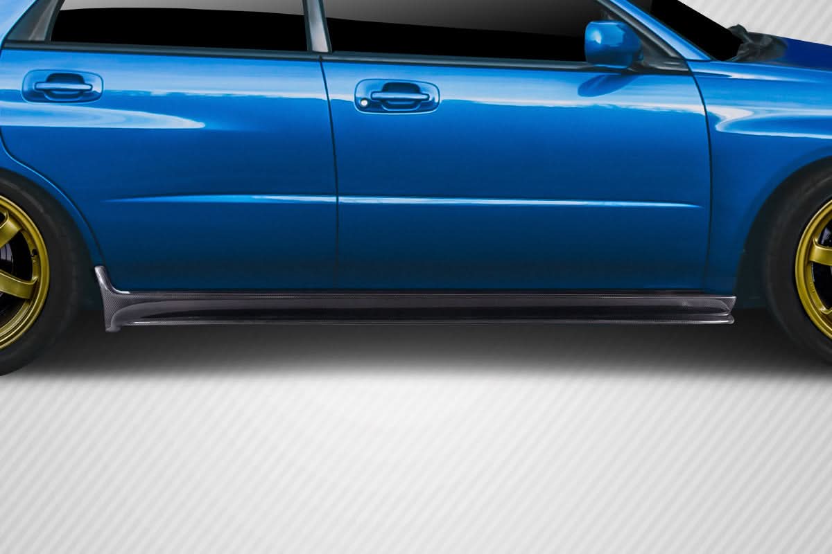 2002-2007 Subaru Impreza WRX STI VRS Style Side Skirts - Carbon Fiber