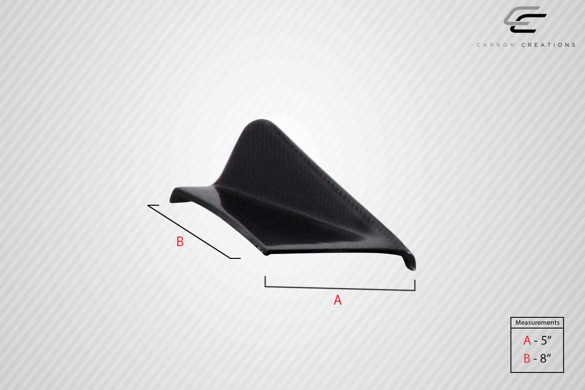 Universal Carbon Creations Adjustable Front Splitter - 3 Piece