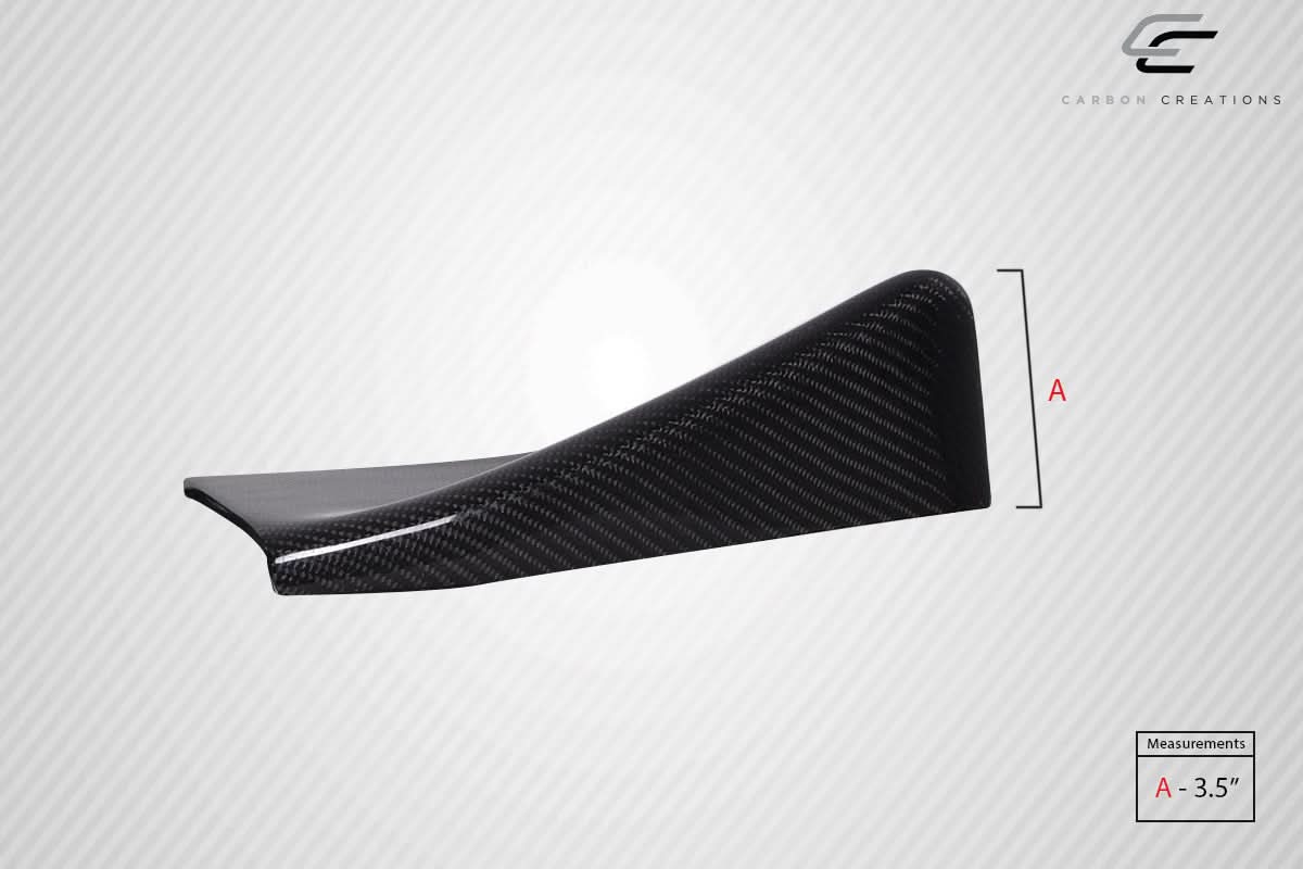 Universal Adjustable Front Splitter 3 Piece - Carbon Fiber