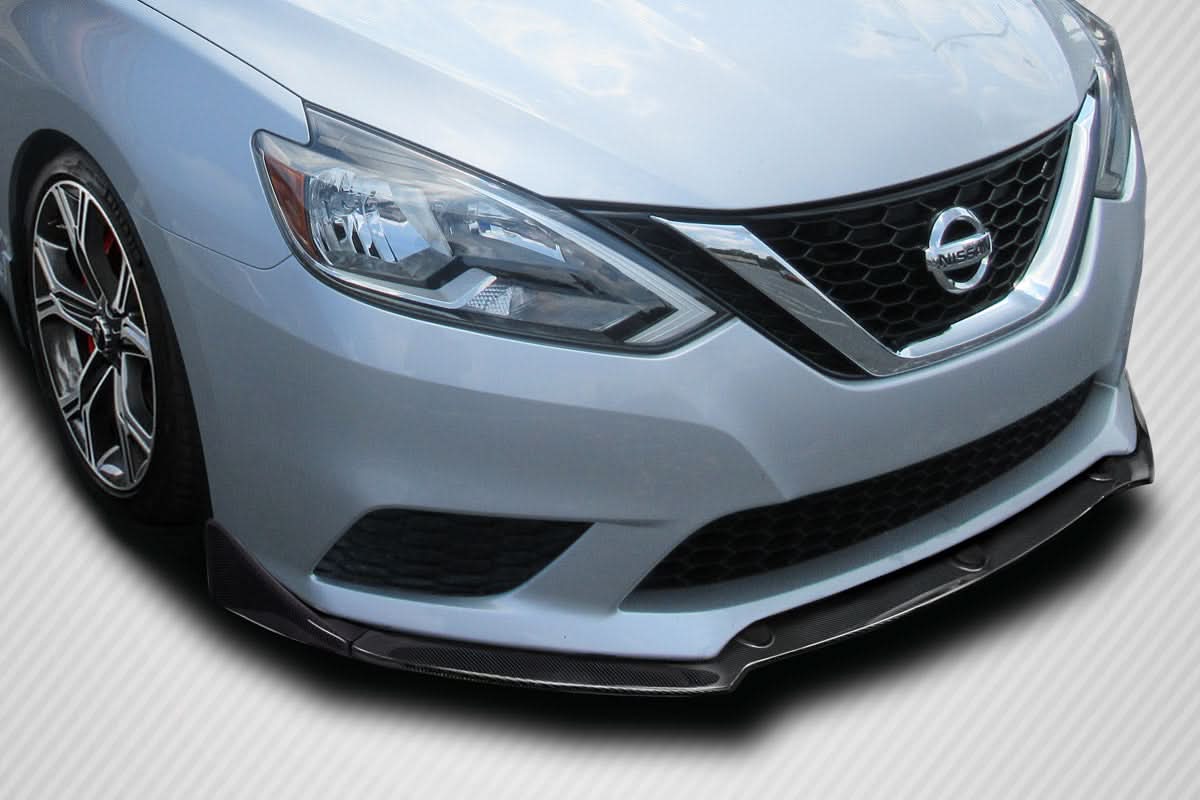 Universal Adjustable Front Splitter 3 Piece - Carbon Fiber