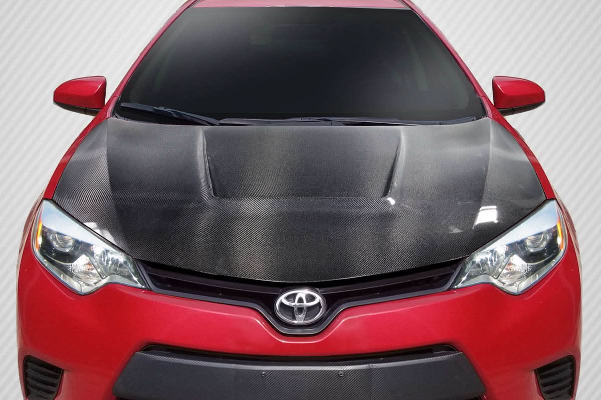 2014-2016 Toyota Corolla Circuit Style Hood - Carbon Fiber