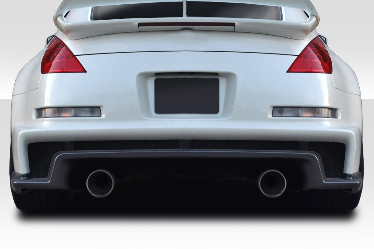 2003-2008 Nissan 350Z N-3 Style Rear Bumper - 1 Piece - FRP