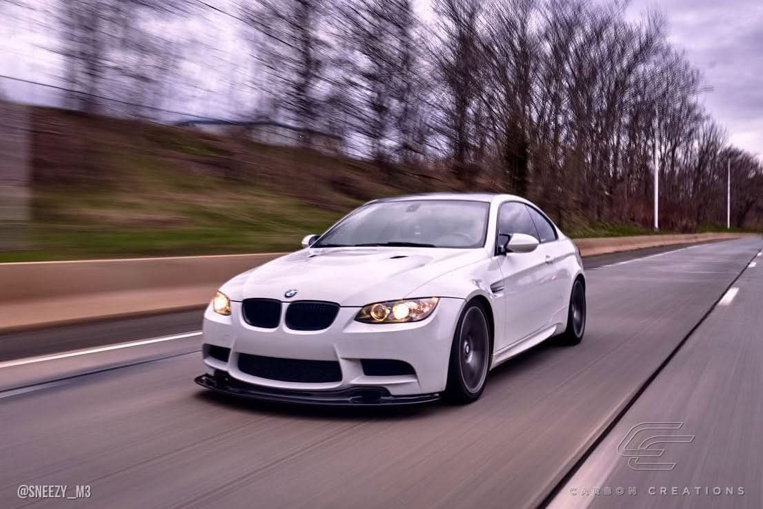 2008-2013 BMW M3 GT4 Look Front Lip Under Spoiler - Carbon Fiber