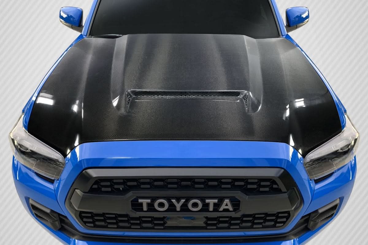 2016-2023 Toyota Tacoma RKS Style Hood - Carbon Fiber