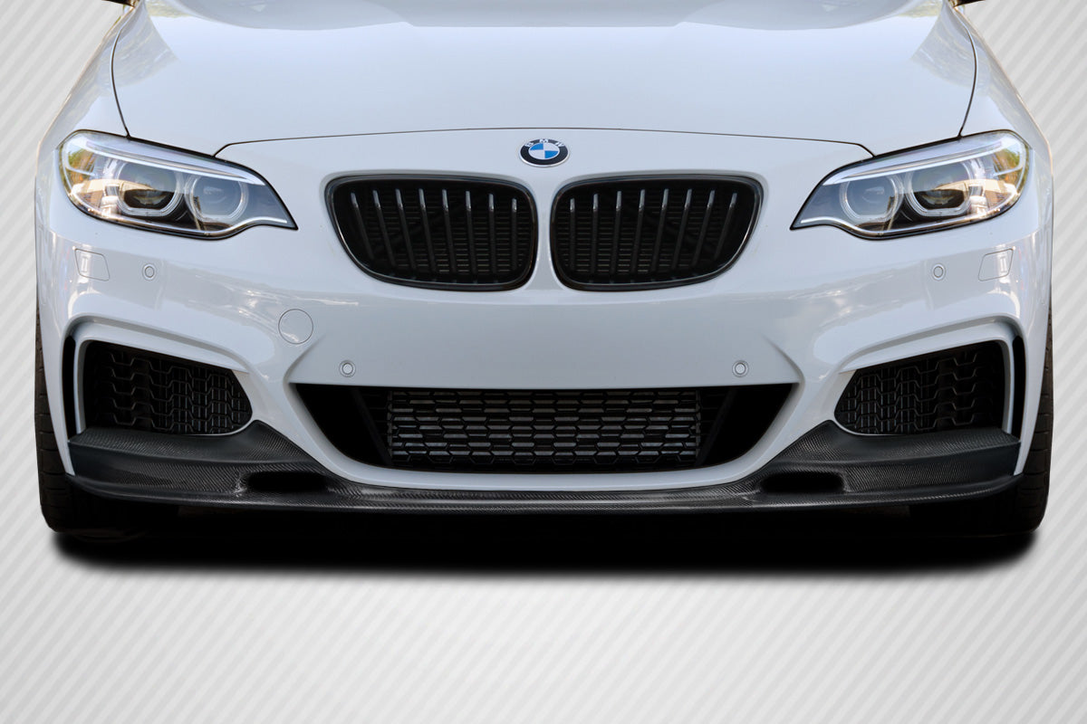 2014-2021 BMW 2 Series GTF Style Front Lip Under Spoiler - Carbon Fiber