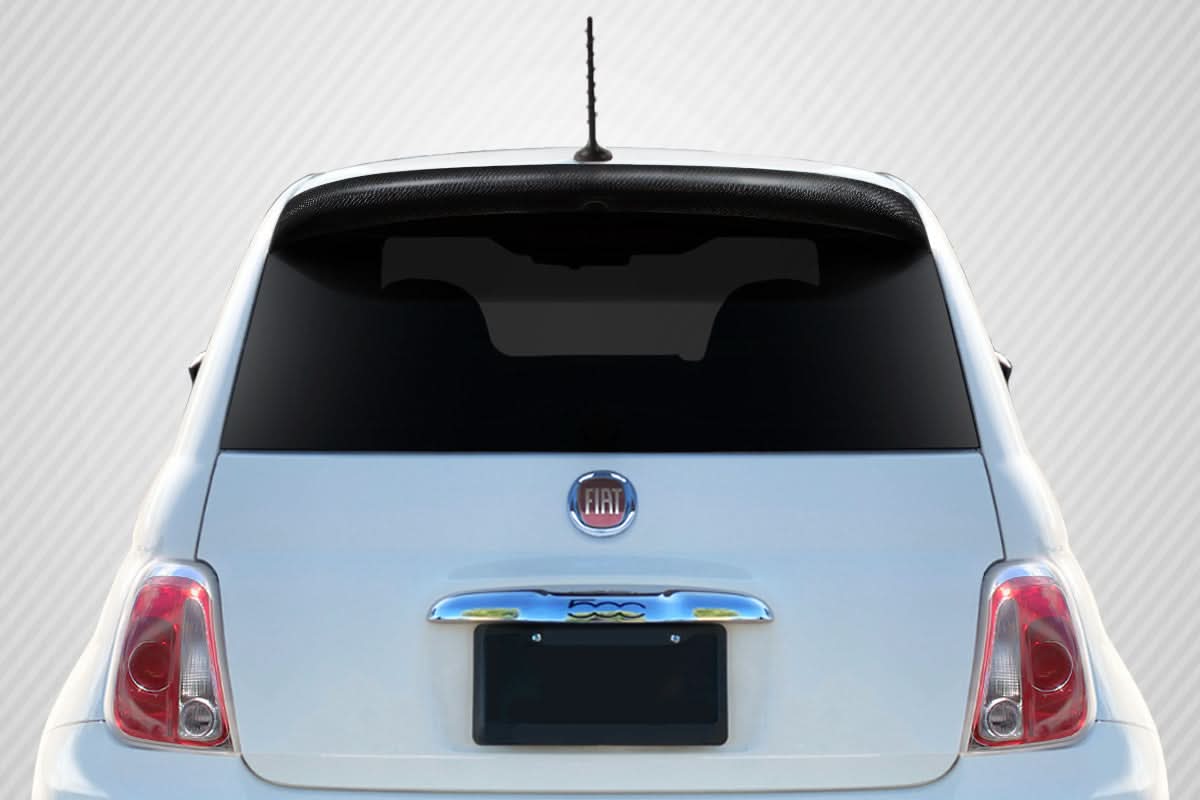 2012-2019 Fiat 500 Bart Look Roof Wing Spoiler - Carbon Fiber